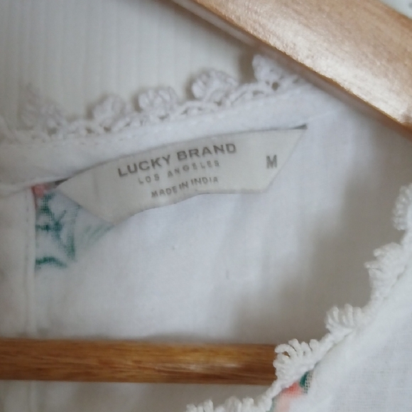 Lucky Brand White Floral Blouse - Picture 2 of 9
